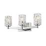 4_Z-Lite Aubrey 22 1/2" Wide 3-Light Chrome and Glass Modern Bath Light more views
