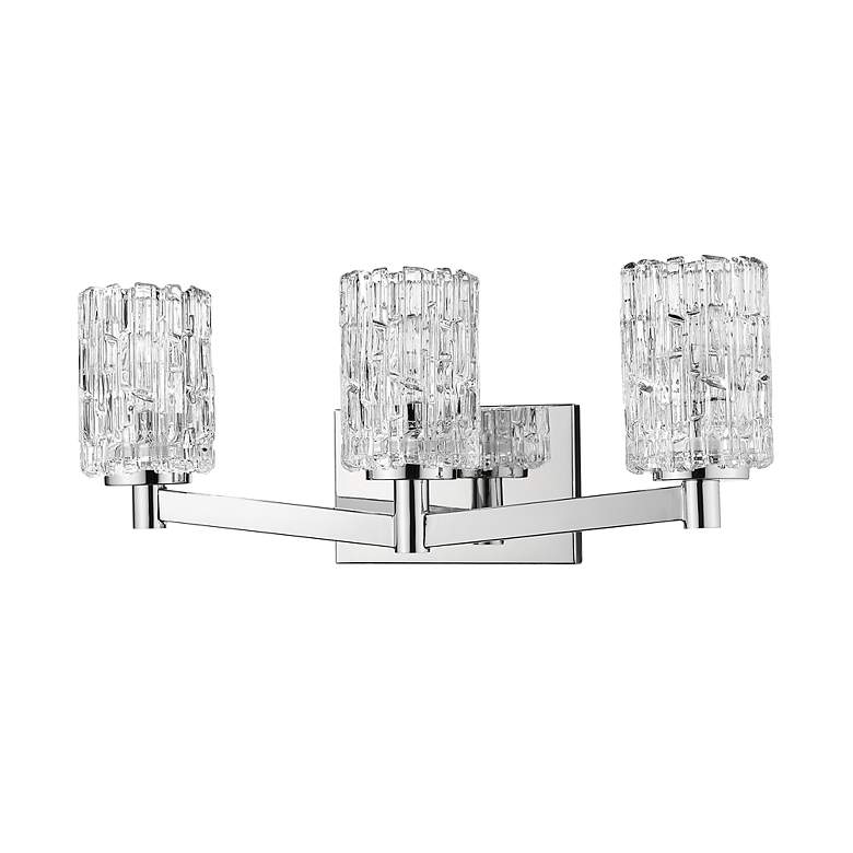 Image 5 Z-Lite Aubrey 22 1/2" Wide 3-Light Chrome and Glass Modern Bath Light more views