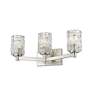3_Z-Lite Aubrey 22 1/2" Wide 3-Light Vanity in Brushed Nickel more views