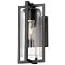 5_Z-Lite Aura 12 3/4" High Black Outdoor Wall Light more views