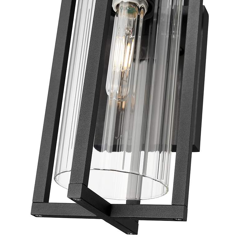 Image 7 Z-Lite Aura 12 3/4" High Black Outdoor Wall Light more views