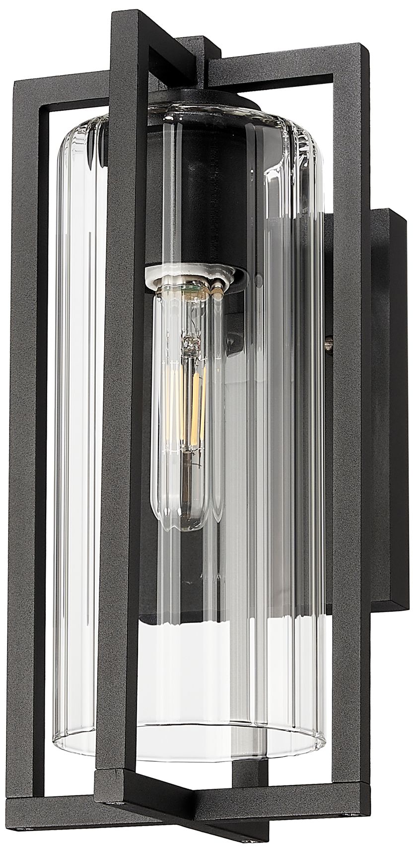 Z-Lite Aura 12 3/4" High Black Outdoor Wall Light