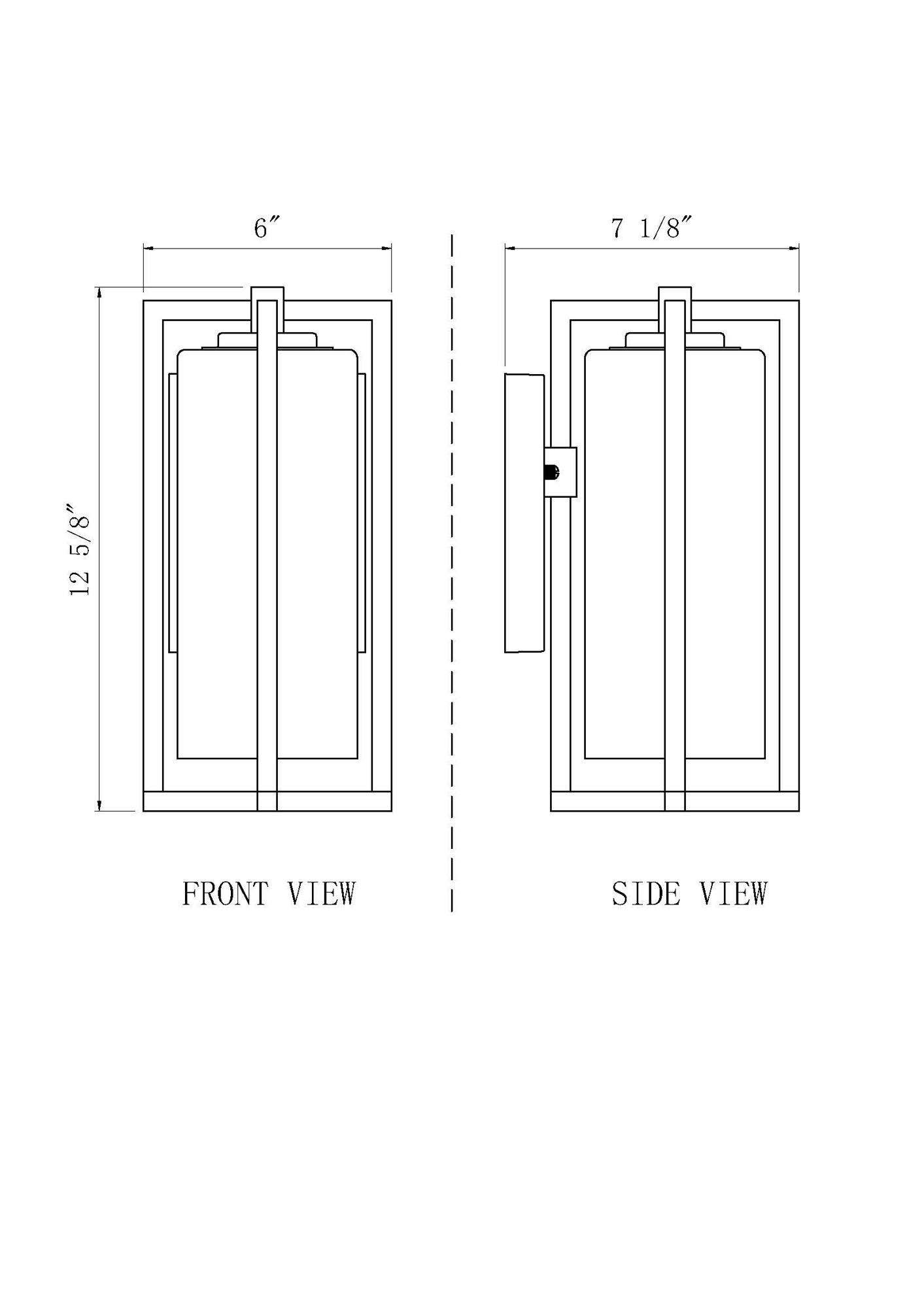 Z-Lite Aura 12 3/4" High Black Outdoor Wall Light