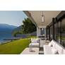 3_Z-Lite Aura 25" High Black Outdoor Hanging Light more views