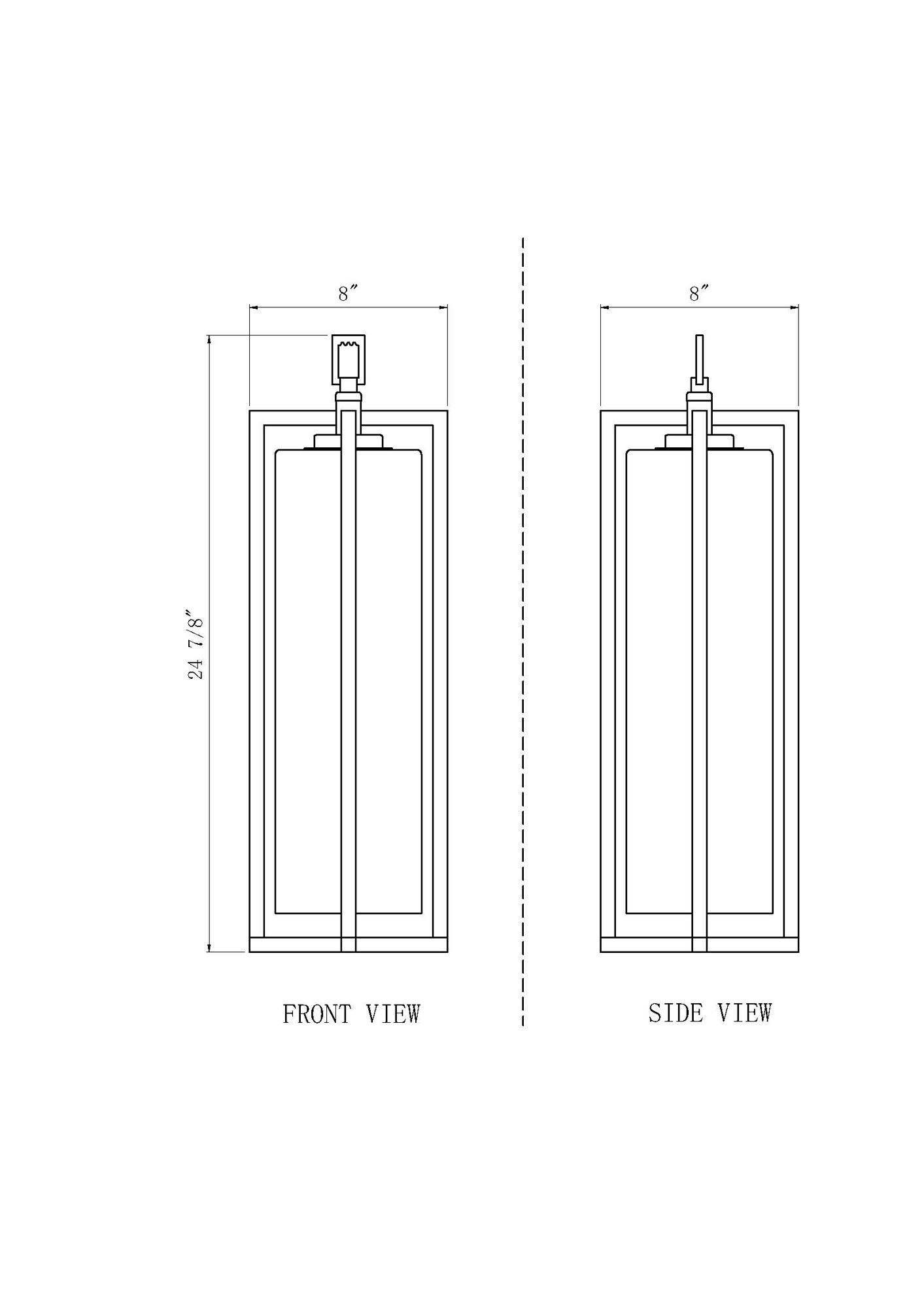 Z-Lite Aura 25" High Black Outdoor Hanging Light