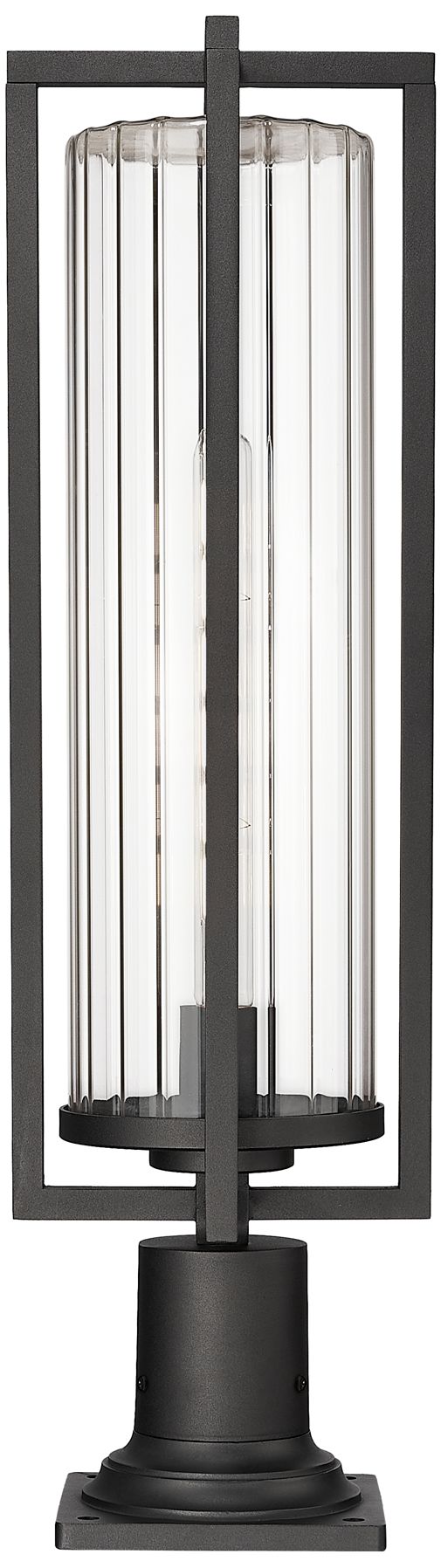 Image 4 Z-Lite Aura 27 3/4" High Black Outdoor Pier Light more views