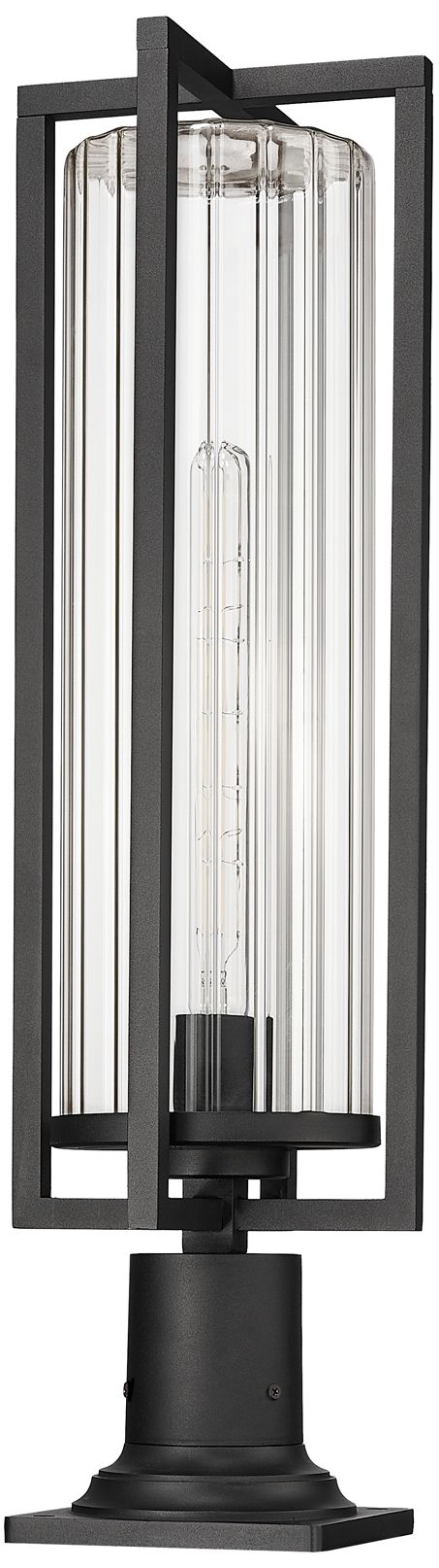 Image 6 Z-Lite Aura 27 3/4" High Black Outdoor Pier Light more views