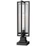1_Z-Lite Aura 27" High Black Outdoor Pier Light