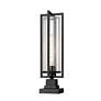 2_Z-Lite Aura 27" High Black Outdoor Pier Light more views