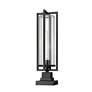 3_Z-Lite Aura 27" High Black Outdoor Pier Light more views