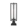 4_Z-Lite Aura 27" High Black Outdoor Pier Light more views
