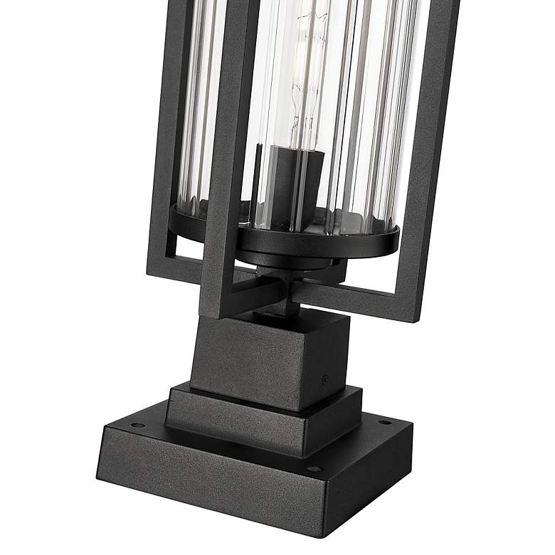 Image 6 Z-Lite Aura 27" High Black Outdoor Pier Light more views