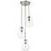 Z-Lite Ayra 18" Wide Brushed Nickel and Glass Multi-Light Pendant