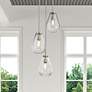 2_Z-Lite Ayra 18" Wide Brushed Nickel and Glass Multi-Light Pendant