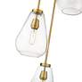5_Z-Lite Ayra 18" Wide Olde Brass and Clear Glass Multi-Light Pendant more views