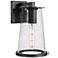 Z-Lite Bar Harbor 12 1/2" High Sand Black Outdoor Wall Light