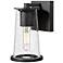 Z-Lite Bar Harbor 9" High Sand Black Outdoor Wall Light