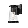 4_Z-Lite Bar Harbor 9" High Sand Black Outdoor Wall Light more views