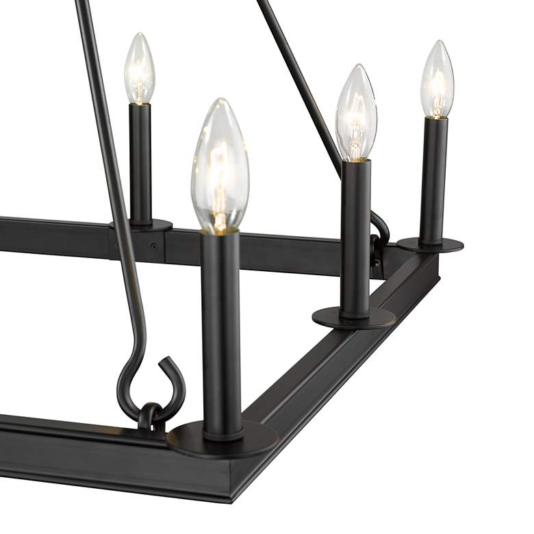 Image 5 Z-Lite Barclay 26 inch Matte Black 8-Light Open Frame Square Chandelier more views