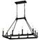Z-Lite Barclay 34"W Matte Black 10-Light Linear Chandelier