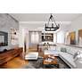 3_Z-Lite Barclay 34"W Matte Black 10-Light Linear Chandelier more views