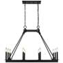 5_Z-Lite Barclay 34"W Matte Black 10-Light Linear Chandelier more views