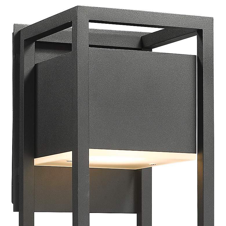 Image 2 Z-Lite Barwick 1 Light Outdoor Wall Sconce in Black more views