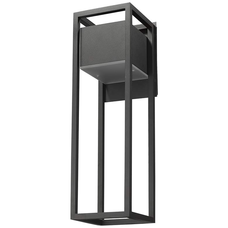 Image 6 Z-Lite Barwick 1 Light Outdoor Wall Sconce in Black more views