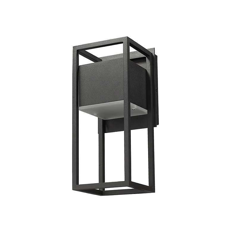 Image 6 Z-Lite Barwick 12 1/2" High Black LED Outdoor Wall Light more views