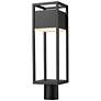 1_Z-Lite Barwick 21 1/4" High Black LED Outdoor Post Light