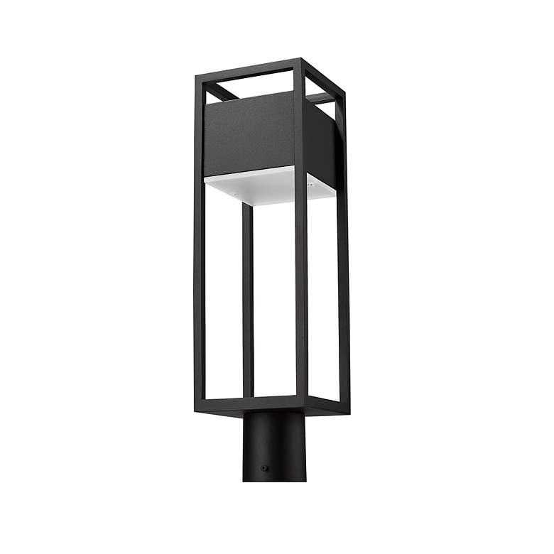 Image 5 Z-Lite Barwick 21 1/4" High Black LED Outdoor Post Light more views