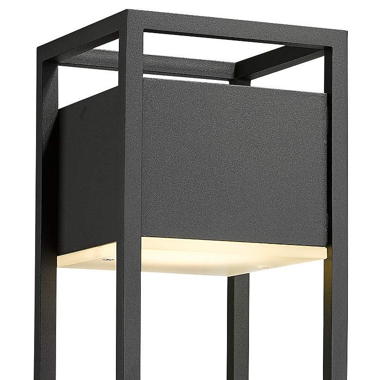 Image 2 Z-Lite Barwick 21" High Black Finish Modern Outdoor Post Light more views