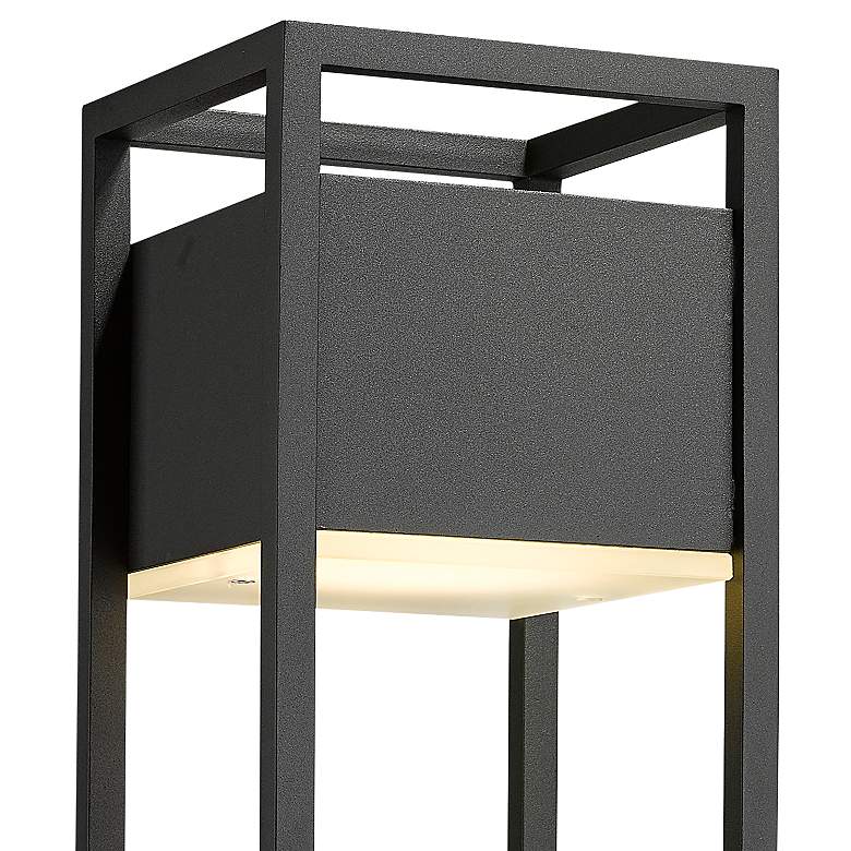 Image 2 Z-Lite Barwick 21 inch High Black Finish Modern Outdoor Post Light more views