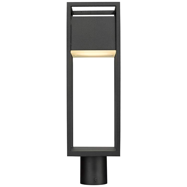 Image 4 Z-Lite Barwick 21" High Black Finish Modern Outdoor Post Light more views