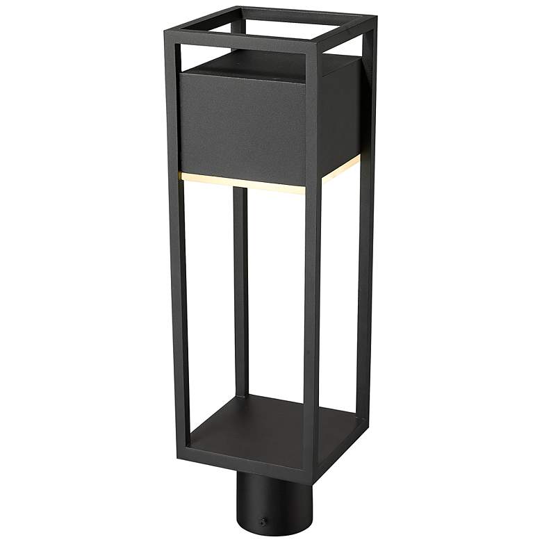 Image 5 Z-Lite Barwick 21 inch High Black Finish Modern Outdoor Post Light more views
