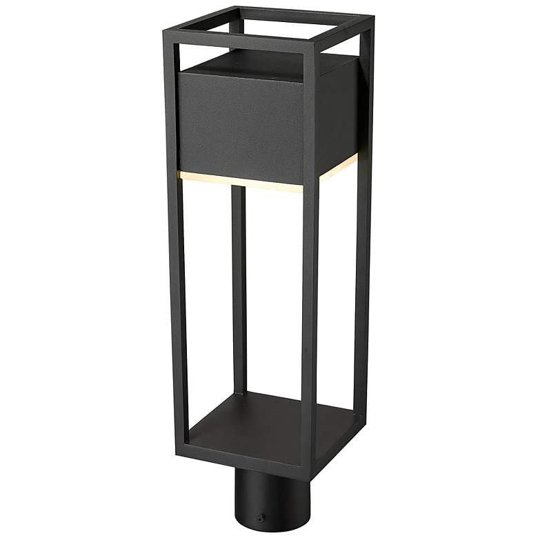 Image 5 Z-Lite Barwick 21" High Black Finish Modern Outdoor Post Light more views