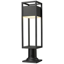 Z-Lite Barwick 23 1/4" High Black LED Outdoor Pier Light