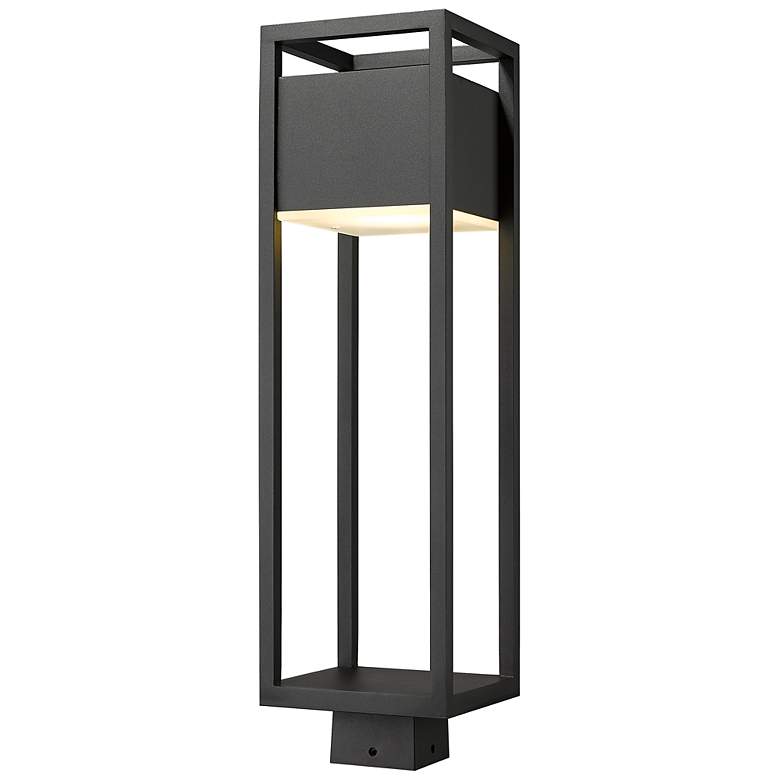 Image 1 Z-Lite Barwick 25 3/4" High Black LED Outdoor Post Light