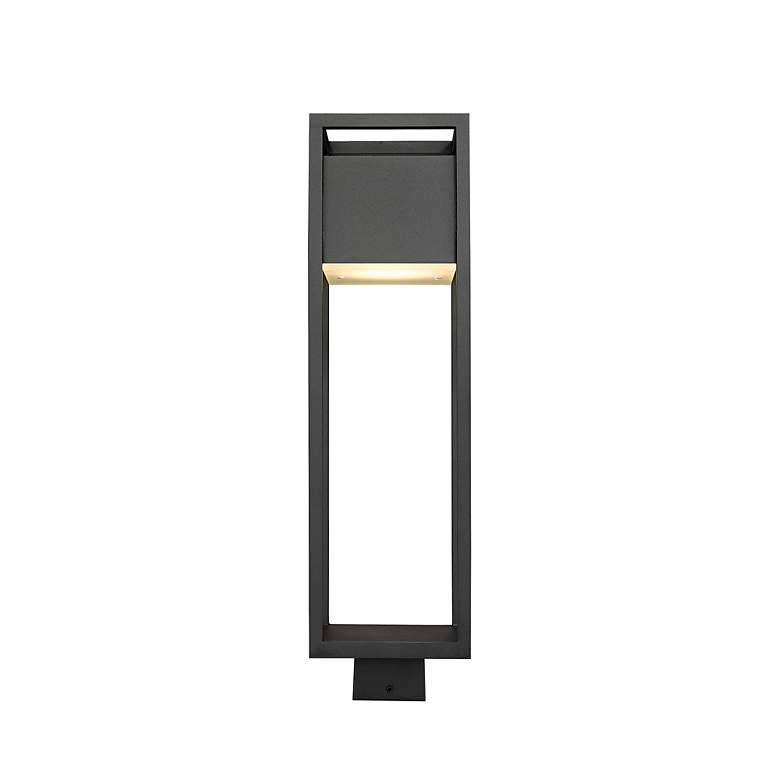 Image 2 Z-Lite Barwick 25 3/4" High Black LED Outdoor Post Light more views