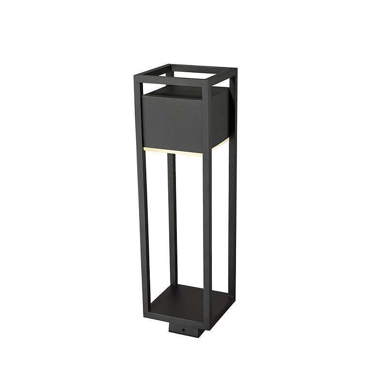 Image 3 Z-Lite Barwick 25 3/4" High Black LED Outdoor Post Light more views