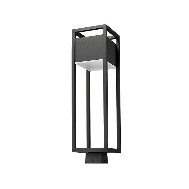 Image 5 Z-Lite Barwick 25 3/4" High Black LED Outdoor Post Light more views