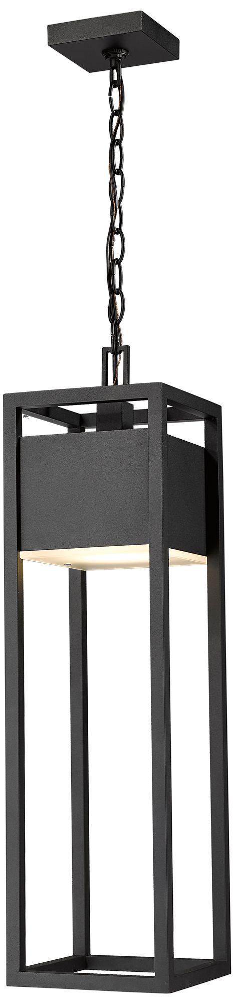 Z-Lite Barwick 26 3/4" High Black LED Outdoor Hanging Light