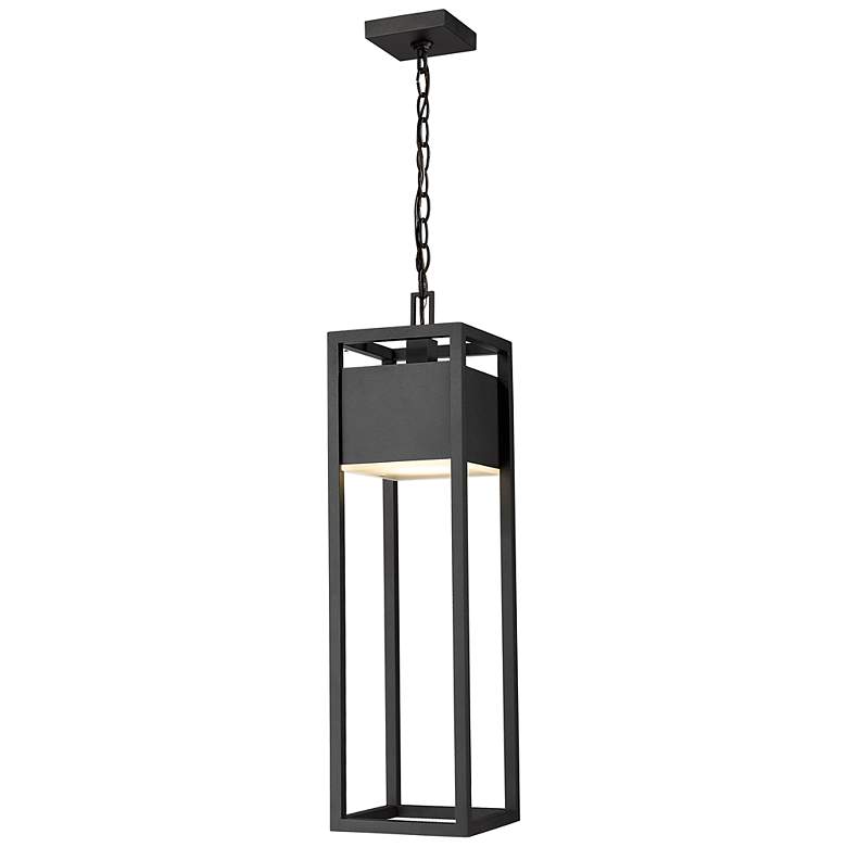 Image 1 Z-Lite Barwick 26 3/4" High Black LED Outdoor Hanging Light