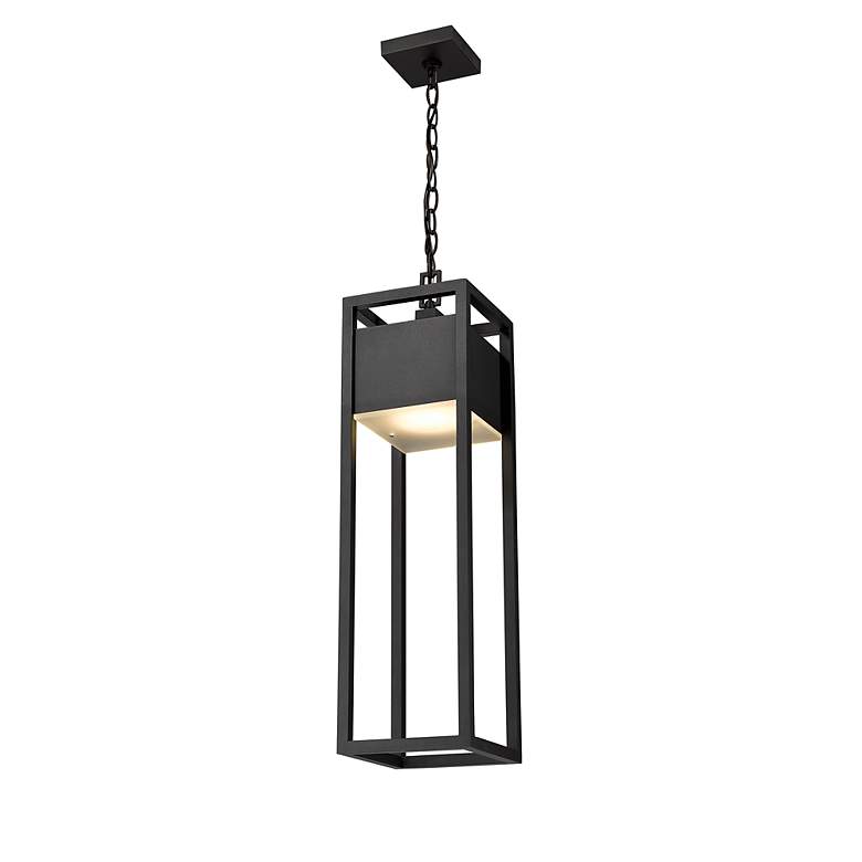 Image 5 Z-Lite Barwick 26 3/4" High Black LED Outdoor Hanging Light more views