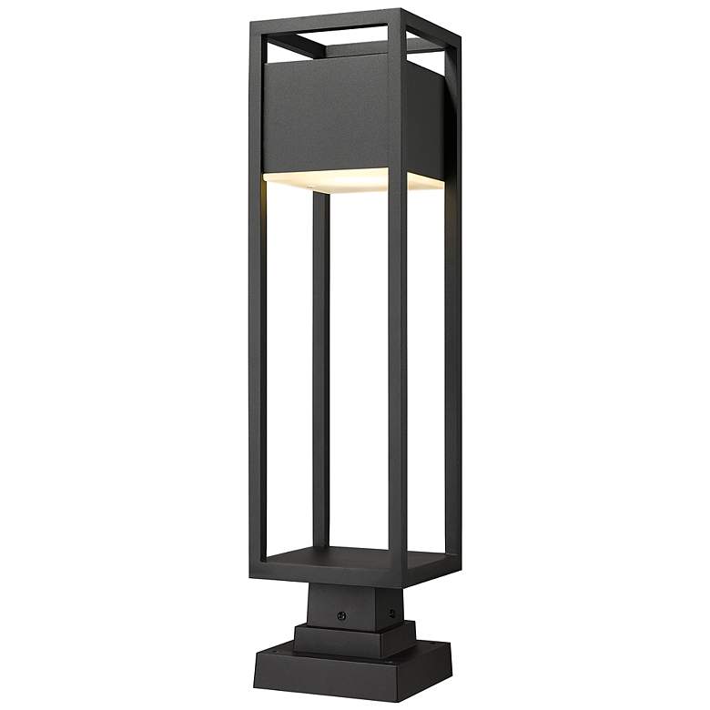 Image 3 Z-Lite Barwick 28 1/4" High Black LED Outdoor Pier Light