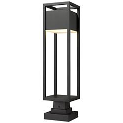 Z-Lite Barwick 28 1/4" High Black LED Outdoor Pier Light