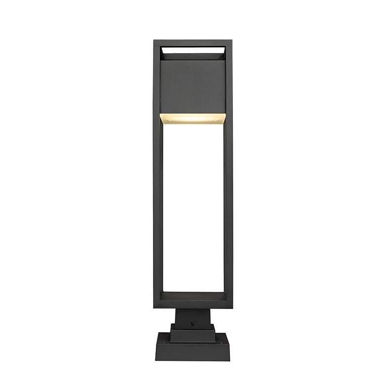 Image 6 Z-Lite Barwick 28 1/4" High Black LED Outdoor Pier Light more views