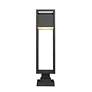 6_Z-Lite Barwick 28 1/4" High Black LED Outdoor Pier Light more views