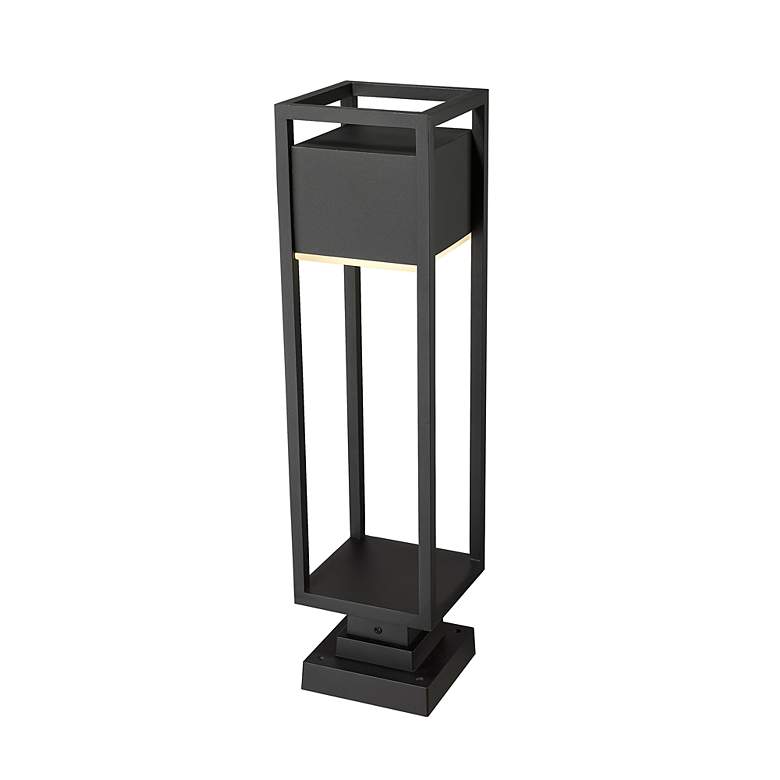Image 7 Z-Lite Barwick 28 1/4" High Black LED Outdoor Pier Light more views