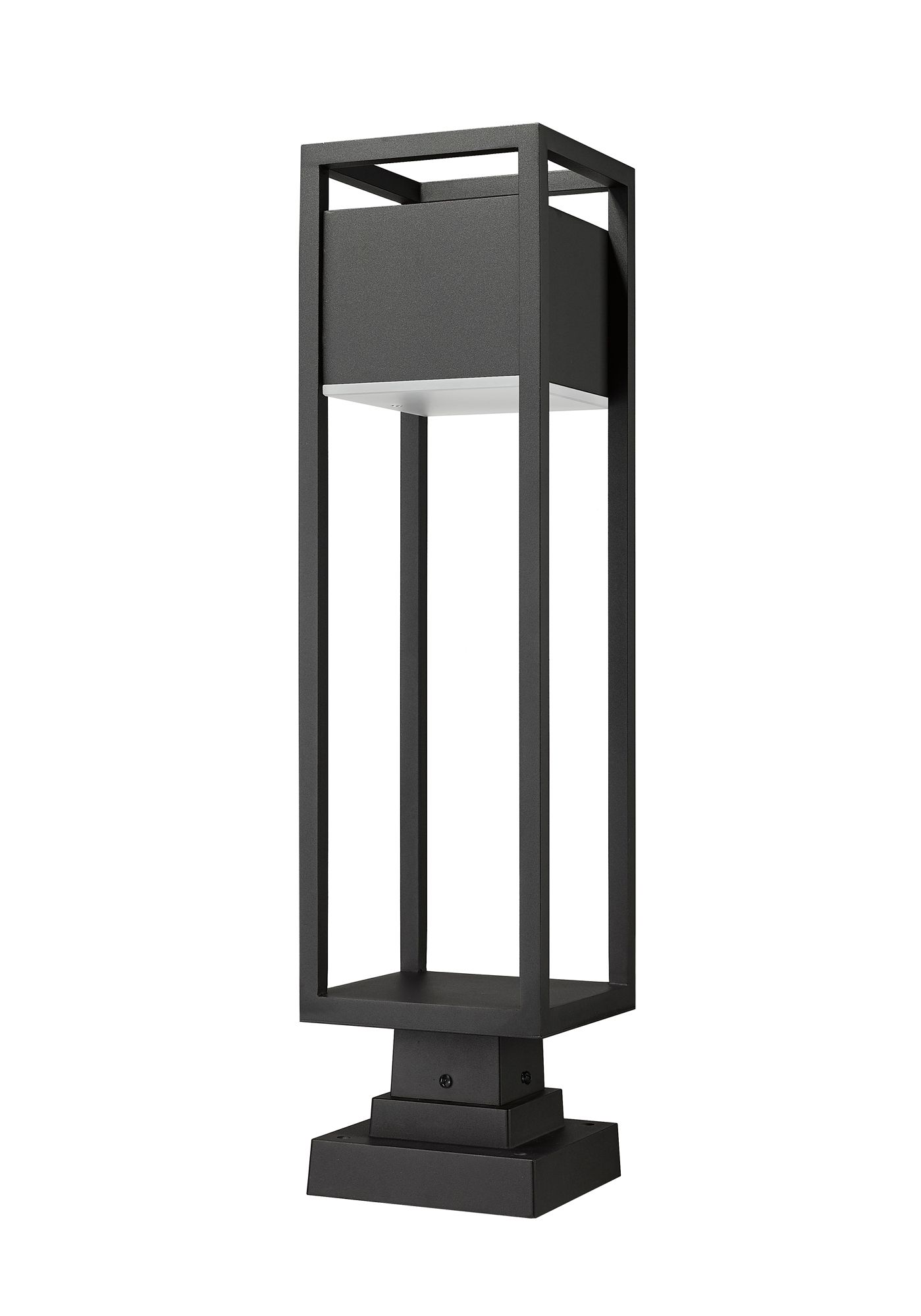 Z-Lite Barwick 28 1/4" High Black LED Outdoor Pier Light in scene
